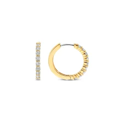 Sale forgylt sølvøreringer med cubic zirkonia Ørepynt