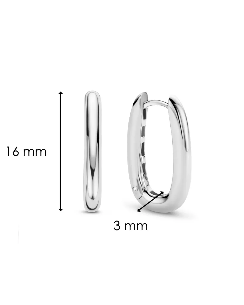 Sale ovale hoops Ørepynt