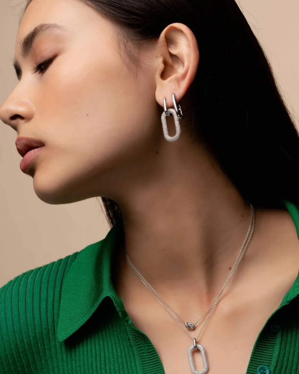 Sale ovale hoops Ørepynt