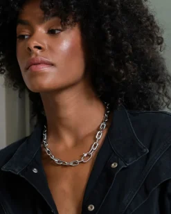 Fashion sølvkjede med cubic zirkonia Halssmykker