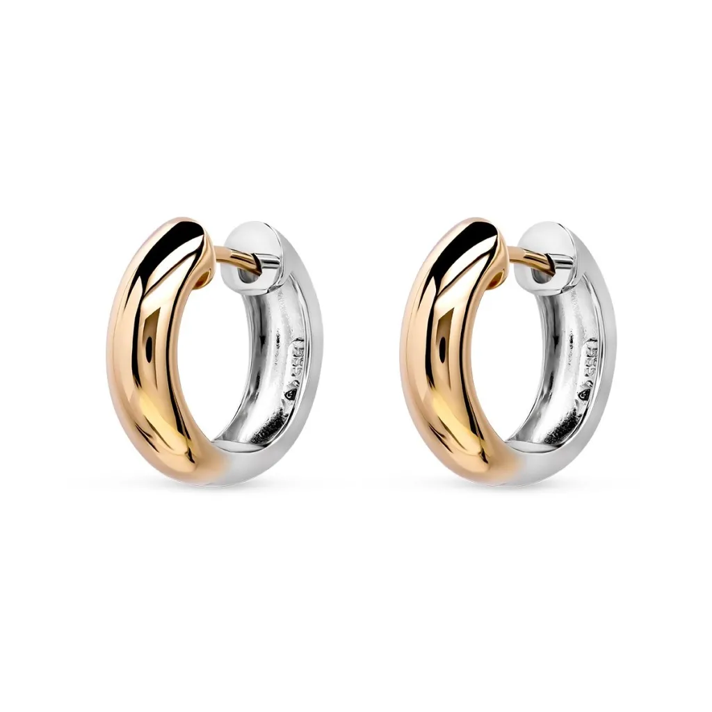 Online Tidløse øreringer i gult og hvitt gull Ørepynt