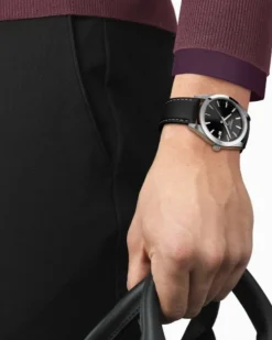 Sale Gentleman Quartz Sort 40 mm Til Han