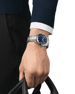 Discount Gentleman Titanium Quartz Blå 40 mm Til Han