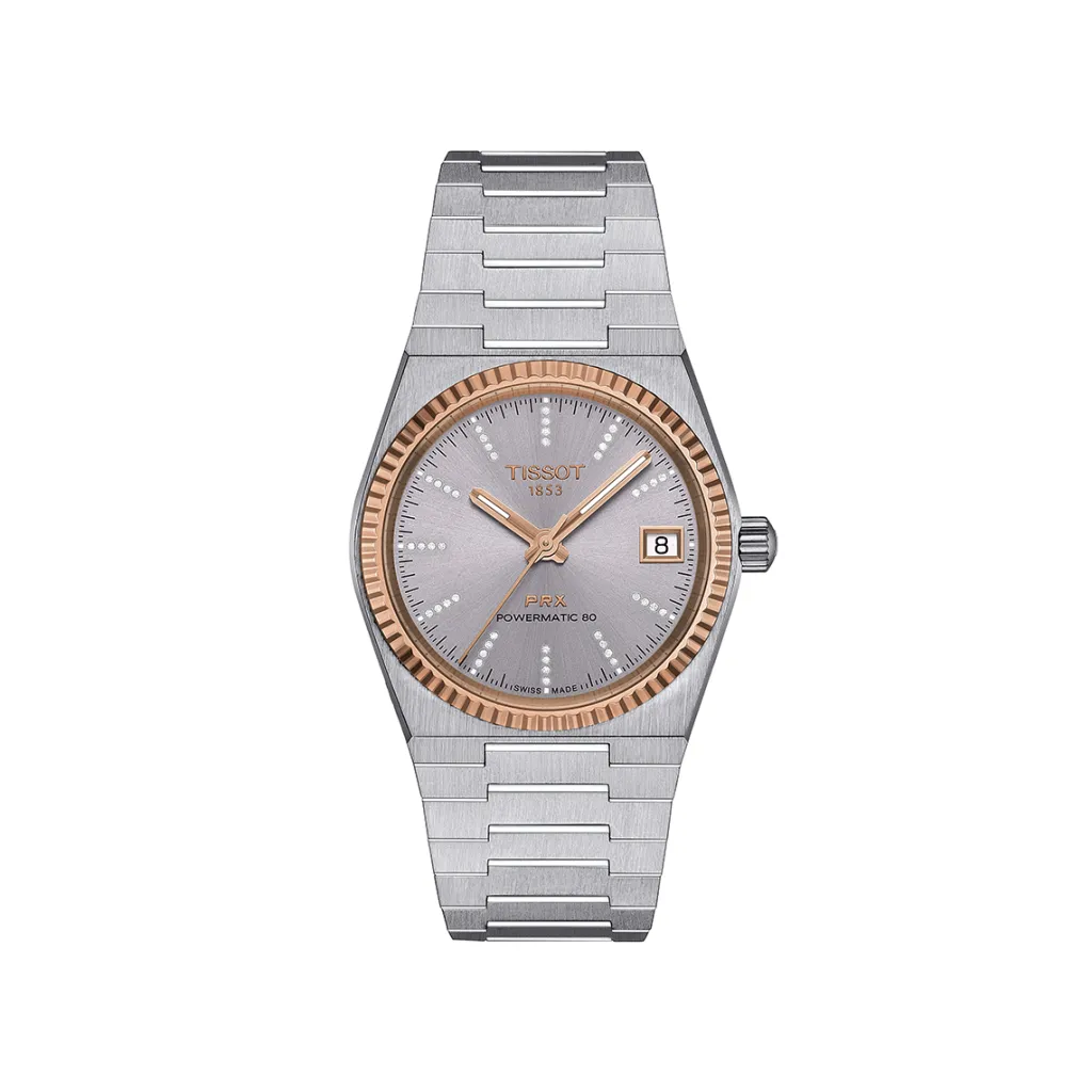 Best PRX Powermatic 80 grå 35 mm Two Tone Klokker | Til Henne