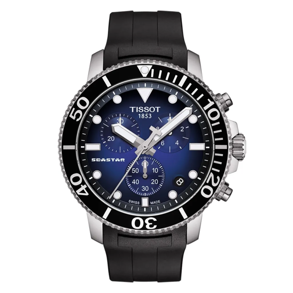 Outlet Seastar 1000 Chronograph blå 45,5 mm Til Han