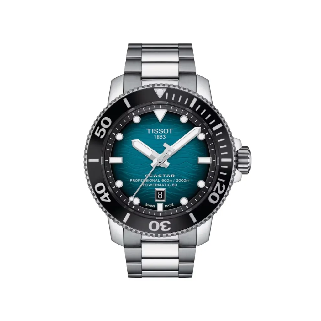 New Seastar 2000 Powermatic 80 blå 46 mm Dykkerklokker | Til Han