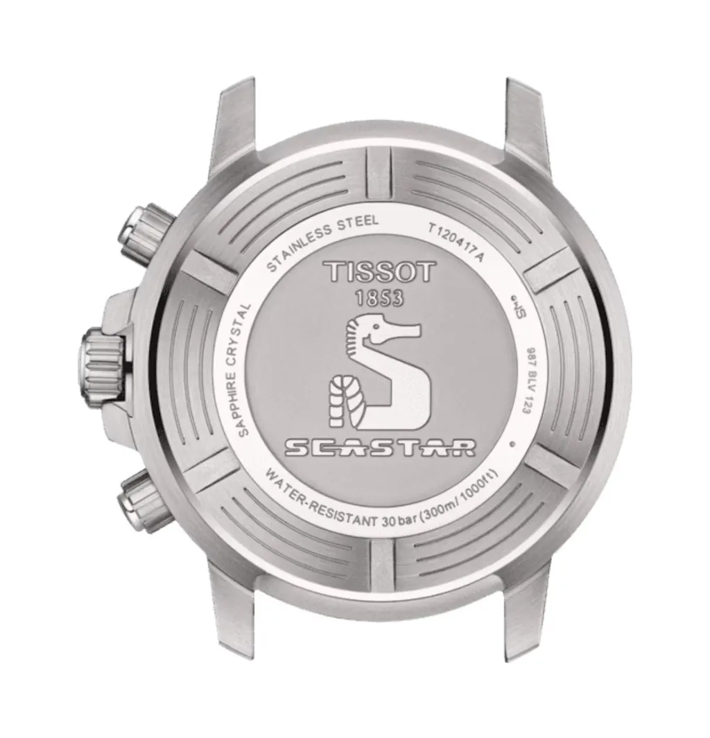 Clearance Seastar 1000 Quartz Chronograph blå 45,5 mm Dykkerklokker | Til Han