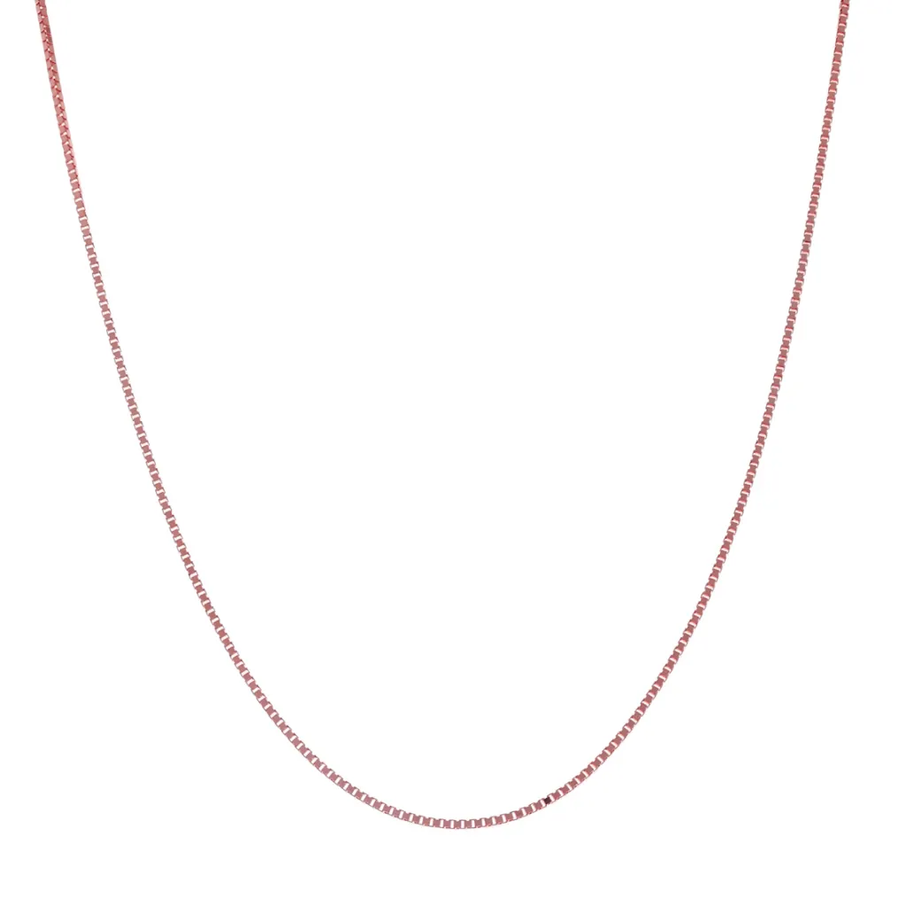 Clearance Veneziansk anhengskjede rødt gull 42+3 cm 0,9 mm Halssmykker