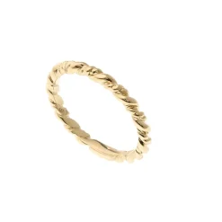Outlet Vridd ring i gult gull Ringer