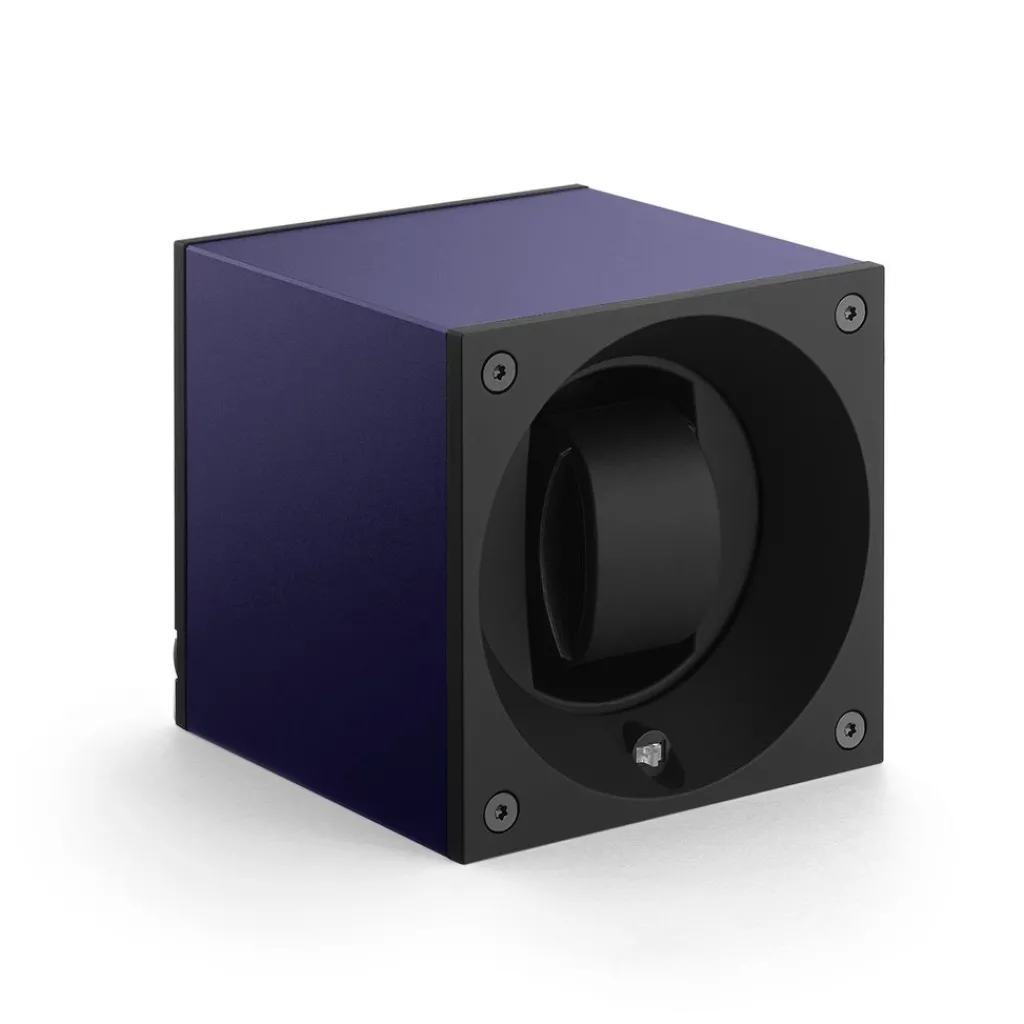 Hot Watch winder aluminum masterbox mørkeblå Klokketilbehør